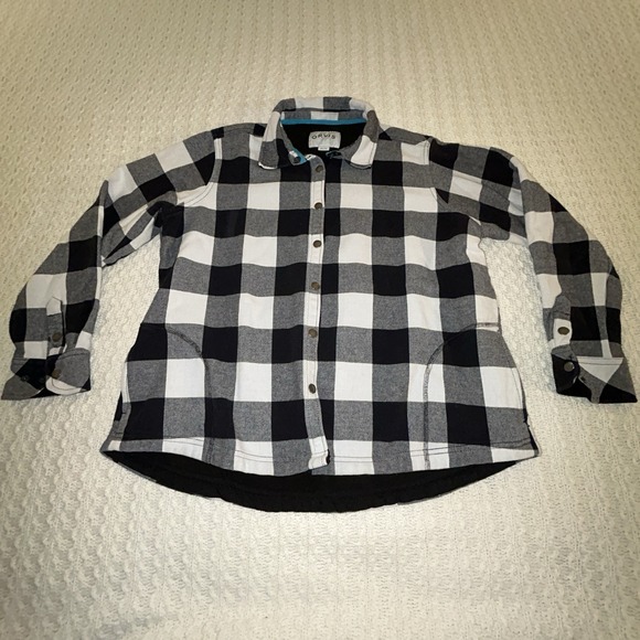 Orvis Jackets & Blazers - Orvis Plaid Fleece Lined Pinnacle Flannel Shirt Jacket Women Black White 2xl